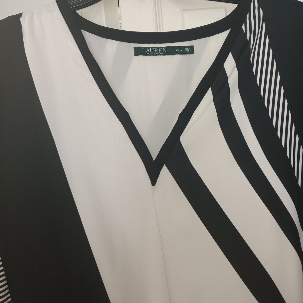 Ralph Lauren Monochrome Striped Top